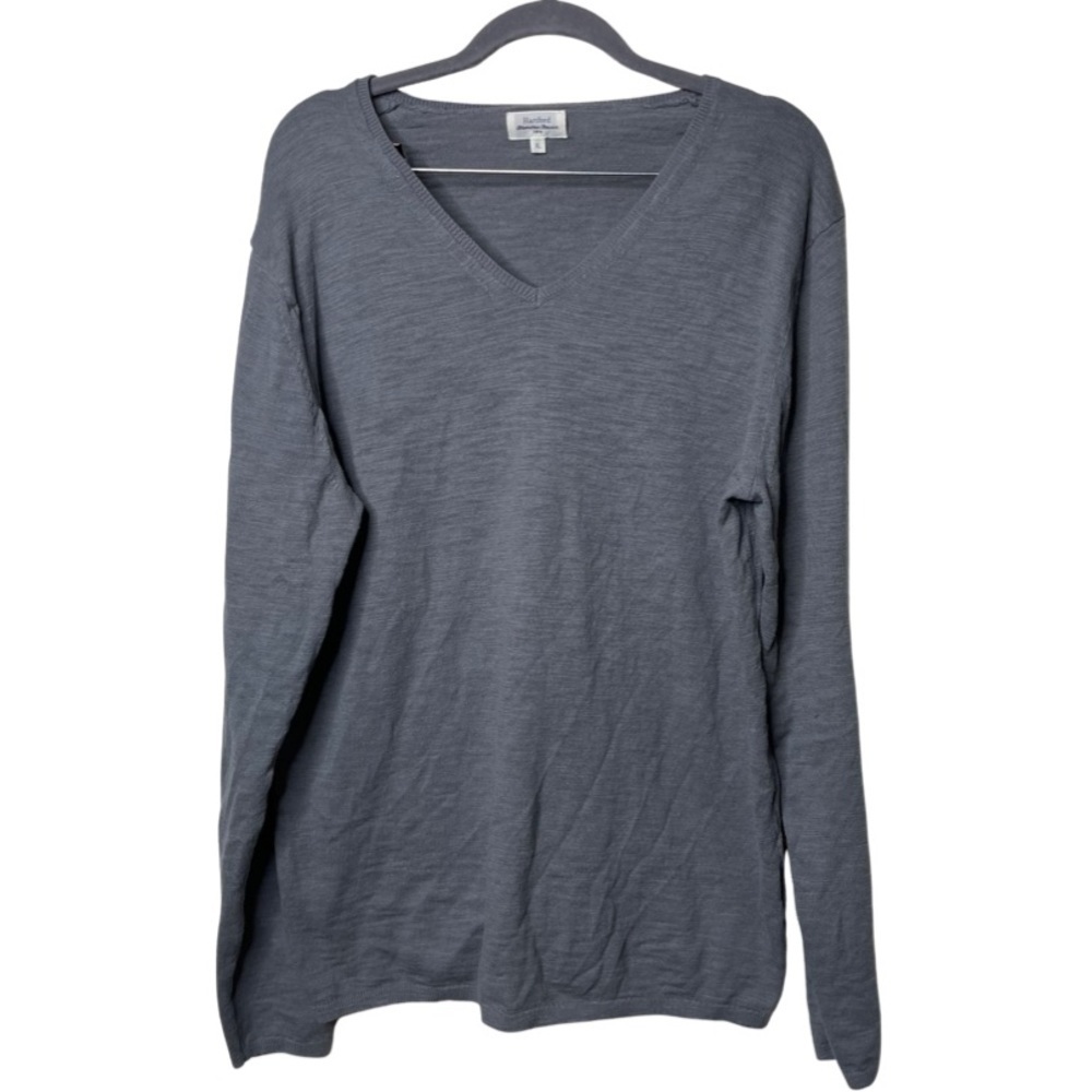 Hartford Alternative Classics Men Grey V Neck Top sz XL
